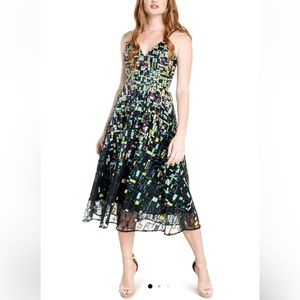 NWOT Dress The Population Maren Geo Sequin Dress in Seafoam Multi SZ XS